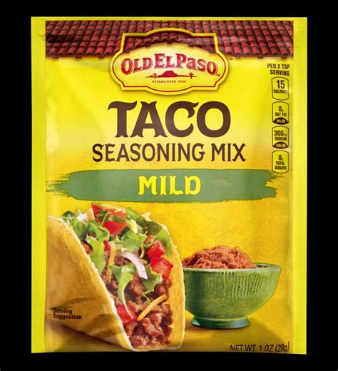 Old El Paso Taco Mild Seasoning Mix 1 Oz Packet
