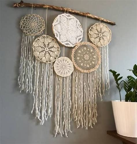 Doily Wall Hanging Dream Catchers Diy Wall Hanging Doily Dream