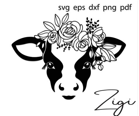 Baby Cow Face Svg Cute Cow Svg Free 319 File For DIY T Shirt Mug