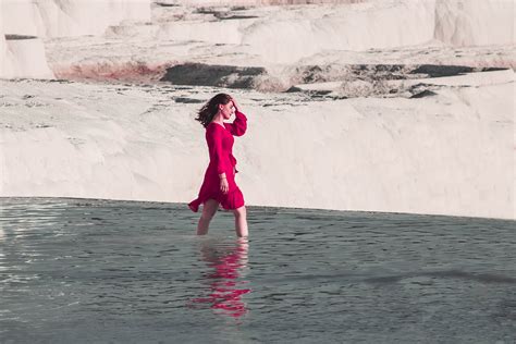 Woman And Pamukkale Photographs On Behance