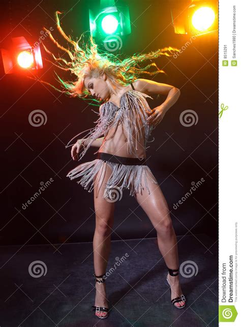Go Go Dancer Stock Image Image Of Bikini Hair Nightlife 8515291