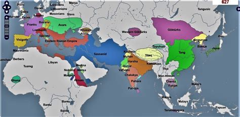 627 Ad World History Map Byzantine Empire Historical Maps Geography