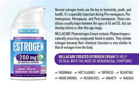 Estrogen Estriol Cream For Menopause Relief Bioidentical And Natural