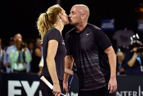 POPSUGAR UK Andre Agassi Steffi Graf Tennis Event