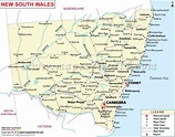 Map of New South Wales | New South Wales Map - Maps Of World | South ...