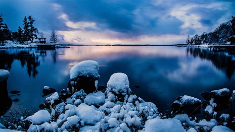 Winter Nights At Stockholm Full Hd Desktop Wallpapers 1080p
