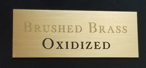 Engraved Brushed Gold Brass Plate Eng Br Brass