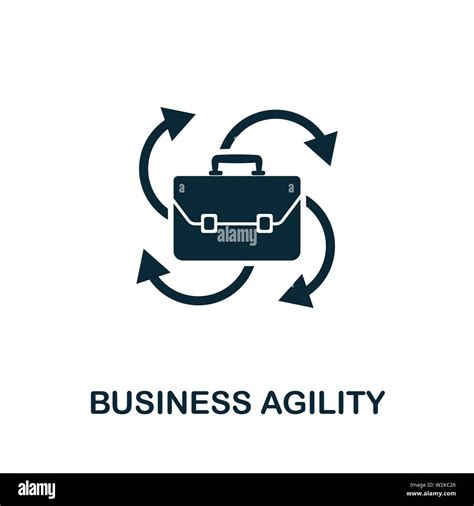 Business Agility Vector Icon Illustration Creative Sign From Agile