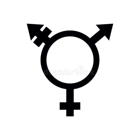 Gender Symbol Isolated On White Transgender Sex Icon Stock Vector Illustration Of Married
