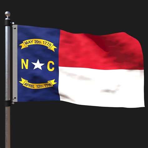 Flag Of North Carolina 3d Model By Ertan Zorlu