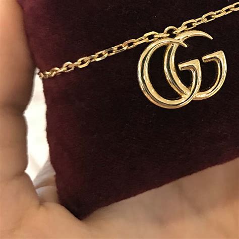 Gucci Women Double G Yellow Gold Necklace Jewelry Gold Lulux