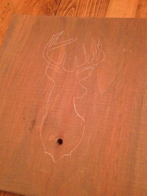 How To Paint A Deer Head Deer Silhouette Painting Deer Head Silhouette