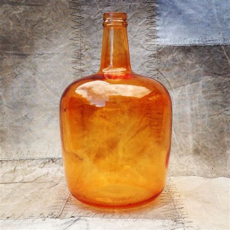 Orange Wine Shaped Orange Bottle Made From 100 Recycled Glass Bottle
