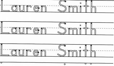 7 Best Images of Trace My Name Worksheet Printable - Write Your Name