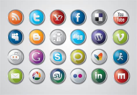 Social Media Icon Pack Download Free Vector Art Stock Graphics And Images