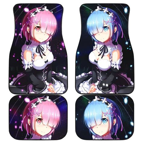 Style and performance are the key to a unique sports car. Rem and Ram Re: Zero Front And Back Car Mats (Set Of 4 ...