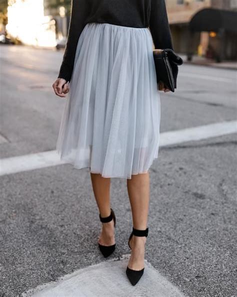 Bradshaw Tulle Midi Skirt Grey Flash Sale Tulle Midi Skirt Work