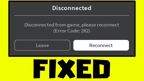 How To Fix Roblox Error Code Disconnected From Game Please Reconnect Youtube