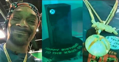 Snoop Dogg Received An Xbox Series X Fridge Cake And Chains With The