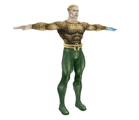 Playstation 2 Justice League Heroes Aquaman The Models Resource