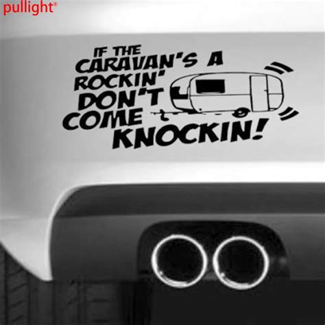 2088cm If The Caravan Is Rocking Funny Car Bumper Sticker Drift Vinyl