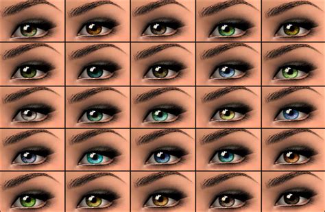 Mod The Sims Faithful Eyes 25 Colors