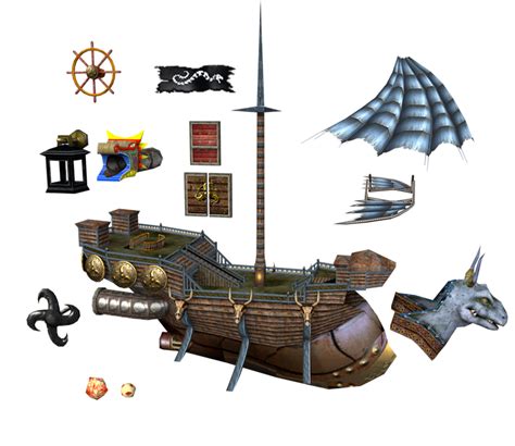 GameCube - Star Fox Adventures - Scales's Galleon - The Models Resource