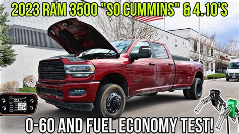 2023 Ram 3500 Dually “so Cummins” Timed 0 60 And Mpg Test This Will