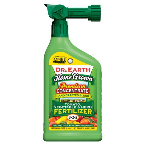 Home Grown® Tomato Vegetable And Herb Liquid Fertilizer Dr Earth