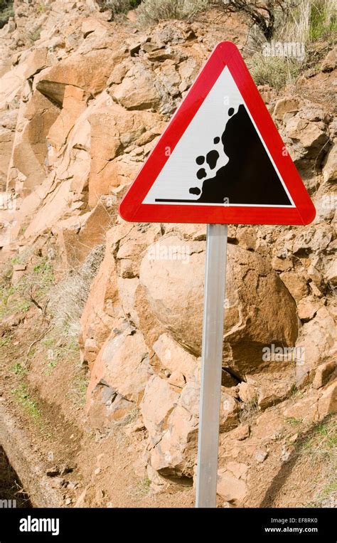 Falling Rock Rocks Road Sign Signs Roadsign Roadsigns