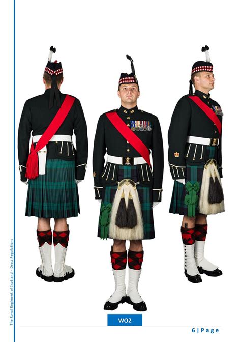 Scots No1a Dress Ceremonial Warrant Officer Class 2 British