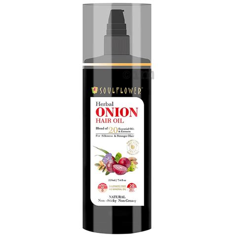 Soulflower Herbal Onion Hair Oil Buy Pump Bottle Of 2200 Ml Oil At