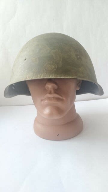 Original Soviet Steel Helmet Ssh 40 Ww2 Ebay