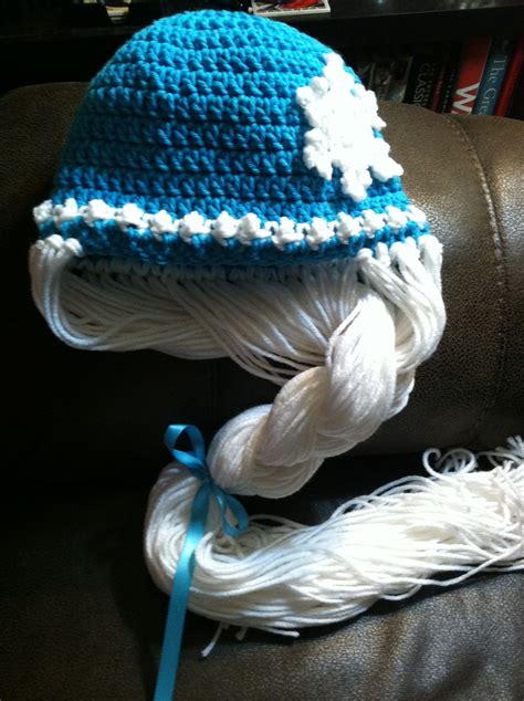 Elsa Inspired Hat I Crocheted For My Granddaughters Hats Crochet Elsa