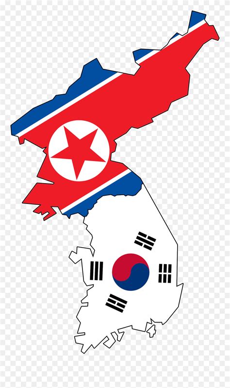 Download Hd North And South Korea Map Helderateliers North Korea Flag
