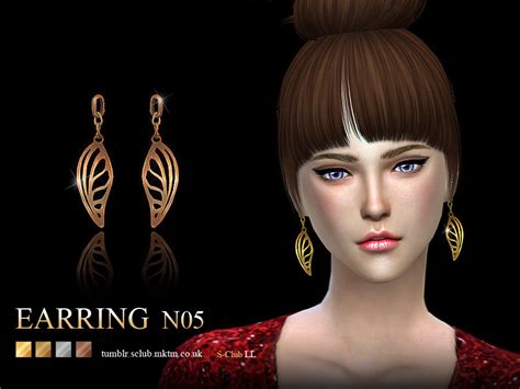 The Sims Resource S Club Ll Ts4 Earring 05f