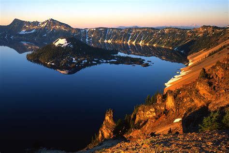 Crater Lake Sunrise Photograph By Ray Mathis