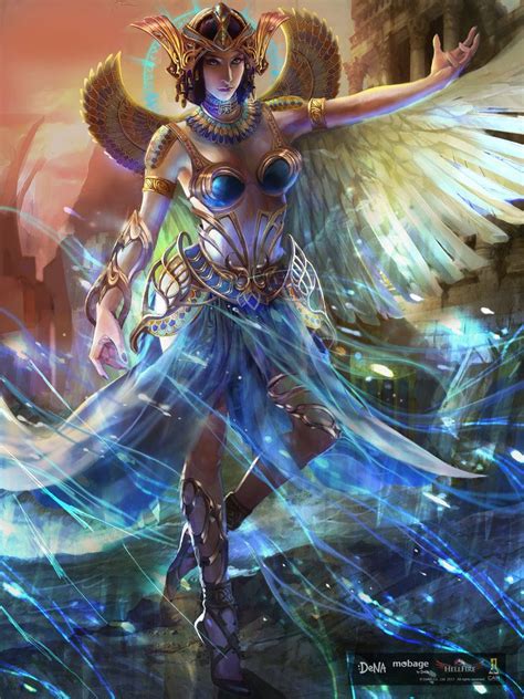 Dena Mobage Concept Art House Conceptart Character Egyptiangoddess Egypt Isis Full