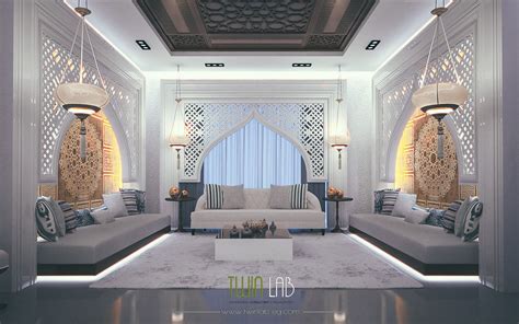 Modern Islamic Interior Design On Behance In 2020 Living Room Design