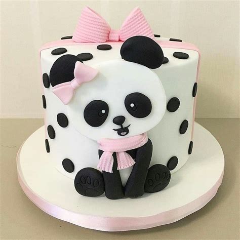 Pin By Erica On Decoração De Festas Panda Birthday Cake Panda Cakes