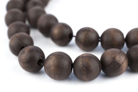 Vintage Style Round Olive Wood Beads From Bethlehem 12mm The Bead Chest