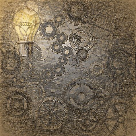 Steampunk Ideation Da Vinci Styling Digital Art By Steve Ohlsen