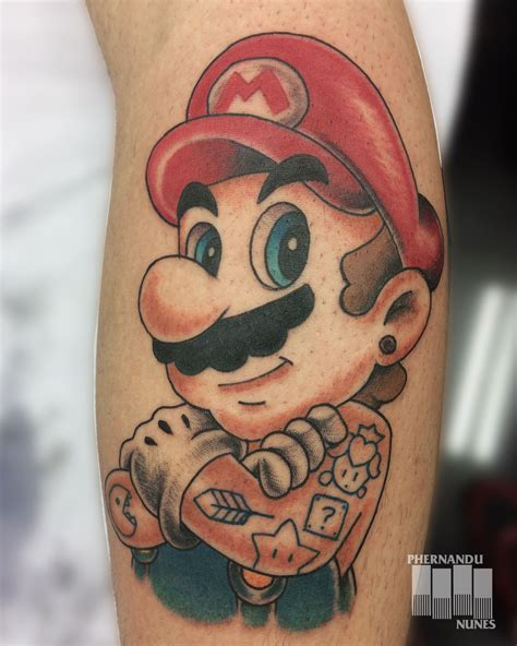Mario Bros By Phernandu Nunes Tatuagem Mario Tatuagem Super Mario