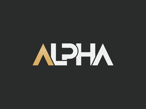 Alpha Logo Logo Design Typography Logo Design Business Card Design Creative