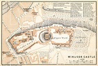 Old map of Windsor Castle and vicinity in 1909. Buy vintage map replica ...