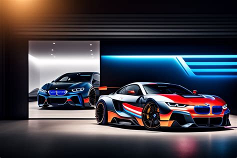 Lexica Bmw Dealership With Bmw Supercar With Glowing Graphics