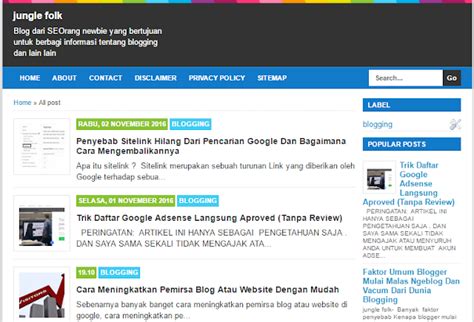We did not find results for: Dampak Negatif Terlalu Sering Mengganti Template Blog ...