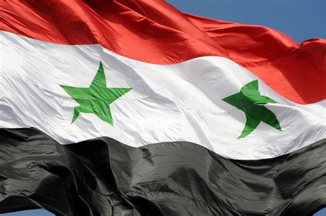 Filethe Flag Of Syrian Arab Republic Damascus Syria Wikimedia