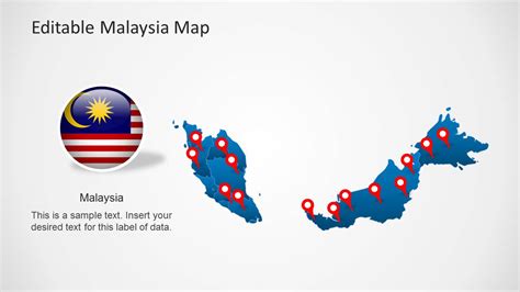 Malaysia Map Template For Powerpoint Slidemodel