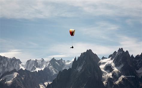 Paragliding Rhone Alpes France Bing Wallpapers Sonu Rai